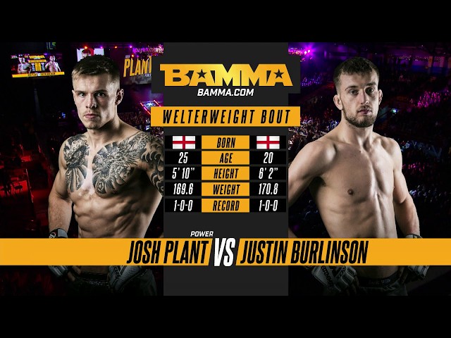 BAMMA 33: Josh Plant vs Justin Burlinson