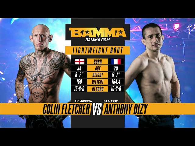 BAMMA 33: Colin Fletcher vs Anthony Dizy