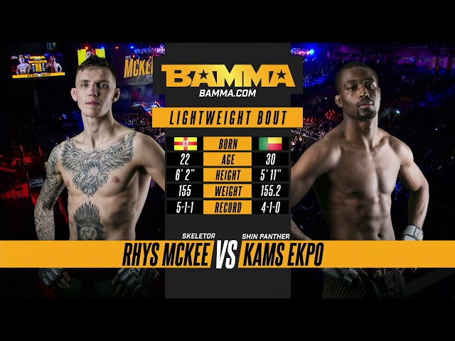 BAMMA 33: Rhys McKee vs Kams Ekpo